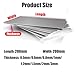VRFTGHYJU 2Pcs A3 Iron Plate - Durable Metal Sheet for CNC Cutting Molding, Industrial Machinery DIY Model Frame Construction Pad Workshop Fabrication(200 * 200 * 1mm)