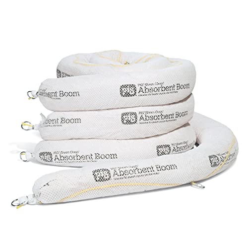 Image of PIG Sheen Clean Oil Absorbing Socks | 6 Gal Absorbency | 4 Oil-Only Booms | 5 inch Dia x 10' L | BOM600