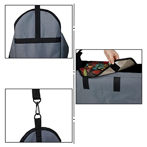 Paardenhooi opbergtas opknoping hay draagtas met verstelbare riem trage feeder tas Hooivoerzak (Color : Black) - Image 6