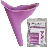 Frauen Urinal Unterwegs - Trichter für Frauen. Im Stehen in Einen Busch Ein Töpfchen, Eine Toilette o ein Urinal Pinkeln. Robust Klein & Leicht Mitzunehmen Zum Reisen Wandern, Camping, Auto. 21g