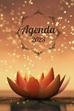 Agenda 2023: Semainier de janvier à décembre avec des citations inspirantes du Bouddha au fil de l'année | Fleur de lotus
