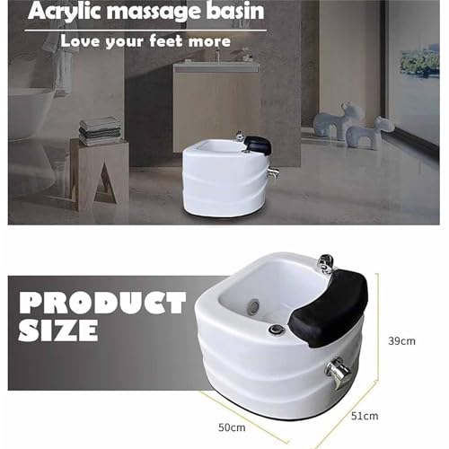 Bañera de spa para pies acrílica con masaje y luces miniatura 3