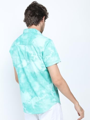 Image of Highlander Men's Slim Fit Shirts | Printed | Half Sleeves | Spread Collar | Casual Shirts | Stylish Shirt