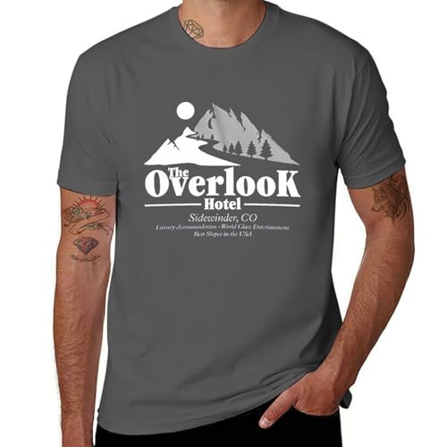 The | Overlook | Hotel | The | Shining | Stanley | Kubrick | King | T-shirt pour homme, Style gris foncé, XL