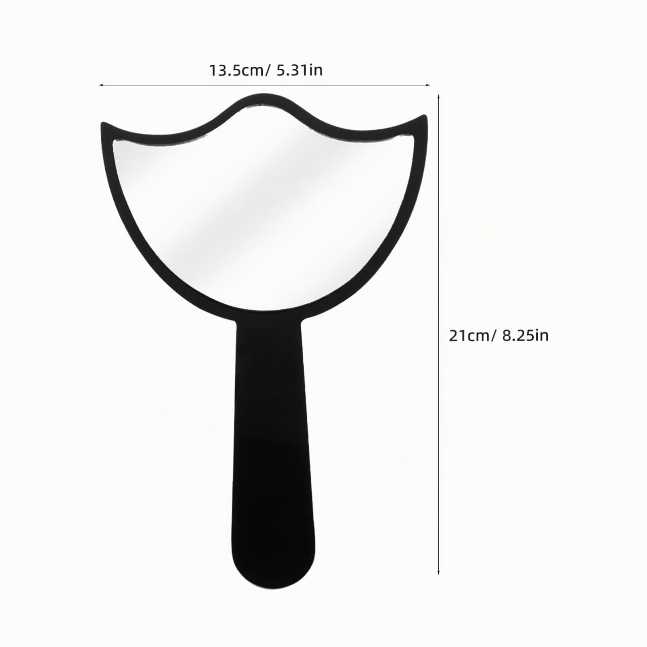 Gatuida Miroir à Cils pour Extensions de Cils, Miroir portatif en Acrylique, Compact et idéal pour Les Voyages et la Coiffure.