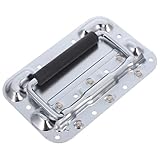 Beaupretty Heavy Duty Spring Loaded Lift Handle Chrome Plated Aviation Case Pull Handle for Industrial Equipment Cabinets with Easy Installation and Hardware