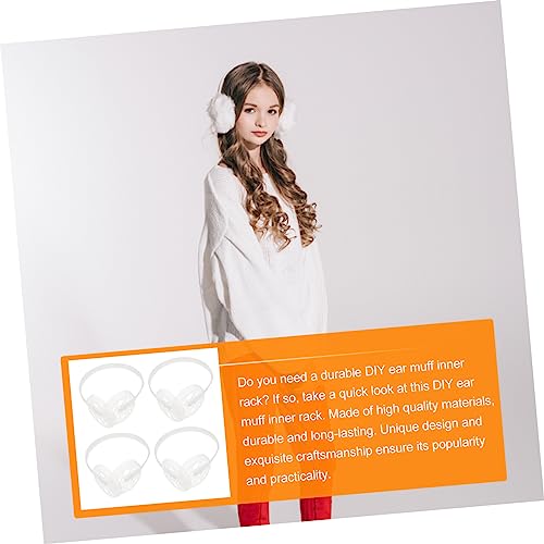 Balacoo 4Pcs Ear DIY Rack Durable Earmuff Making Frame for Handmade Winter Ear Warmers for Crafting and DIY Enthusiasts4