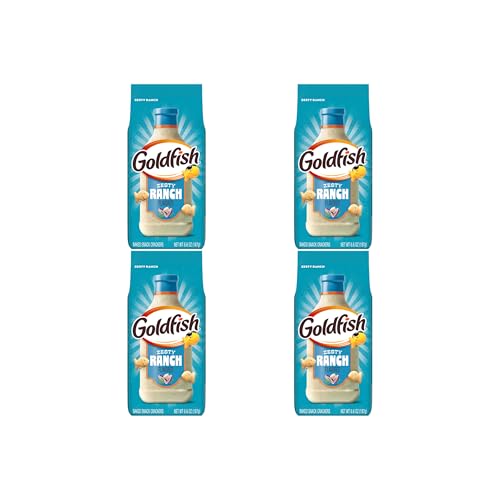 Goldfish Zesty Ranch Flavored Crackers, 6.6 Oz Bag (Pack of 4)