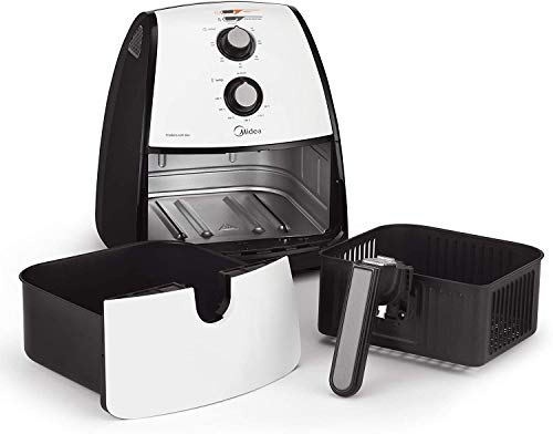 Midea - Fritadeira, Airfryer Sem Óleo, 220V, 4L, Preto e Branco
