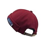 【Größe】 21.3-22.84 Zoll/ 55-58CM, mit verstellbarer Metallschnalle. Die Seemannsmütze erfüllen auch die Anforderungen von der meisten Menschen mit Kopfumfang. Unisex geeignet für Männer und Frauen.