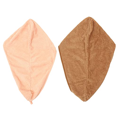 VICASKY 2pcs Dry Hair Cap Hair Wrap Towel Bonnet Women for Has Dry Hair Hat Shower Hair Hat Fast Drying Hair Hat Long Hair Dry Hat Coral Fleece