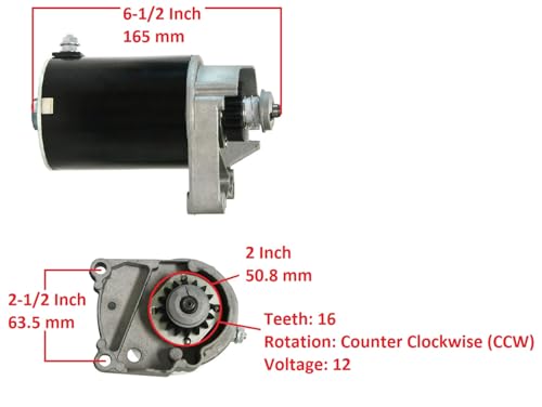 Motor de Arranque para Briggs and Stratton 42D707 42D777 42E707 42E777 Motor de Arranque miniatura 2