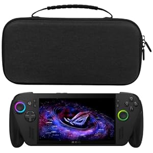 Miimall Tragetasche Kompatibel mit ASUS ROG Xbox Ally X 2025 Case Tasche, Tragbare Reise Aufbewahrungs Handtasche Leicht Oxford Stoff+Eva Kratzfest Stoßfest Schutztasche für ROG Xbox Ally X-Schwarz