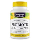 Healthy Origins Probiotic 30 Billion CFU's (Shelf Stable, Non-GMO, Gluten Free, Digestive Health, Gut Health, Immune Support), 60 Veggie Caps