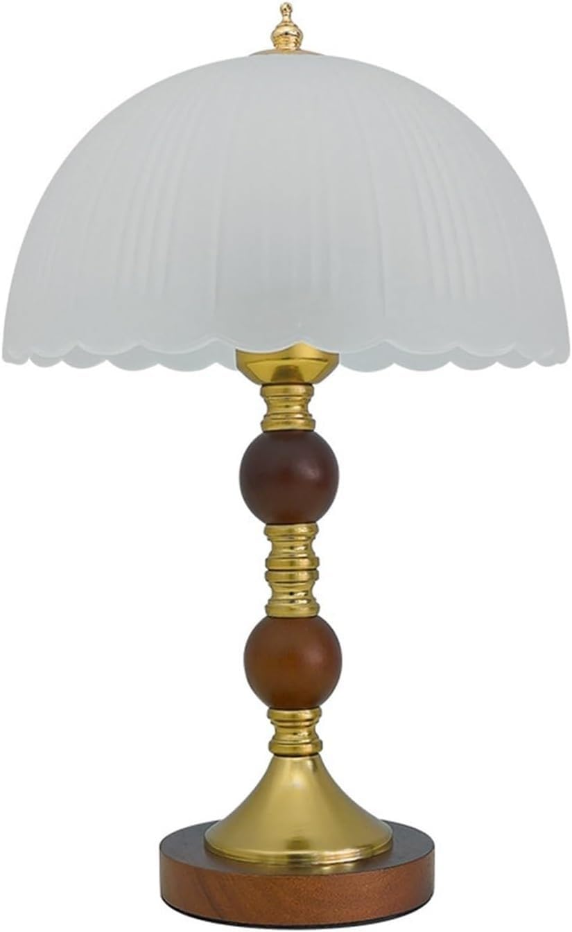 DFAEEKIYO Bedside Lamp Bedroom Decorative Vintage Glass Table Lamps