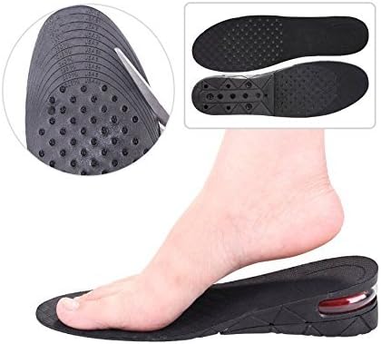 Unique 4 Layer 8 cm (3.15 inch) Height Increase Insole Taller Shoes Pad for Men and Women