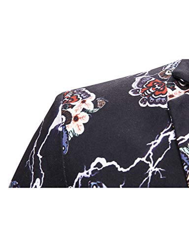 ief.G.S Jaqueta masculina de camuflagem com estampa de camuflagem e design luxuoso de manga comprida