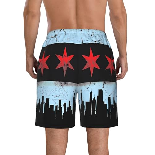 Dinosaur Nuggets Men's Swim Trunks Beach Shorts Quick Dry Hawaiian Swimming with Pockets3