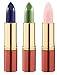 Produktbild IKOS Lippenstift 3er Set: der denkende Lippenstift weiß/perlmuttrosa + grün/nachtrosa + blau/aubergine