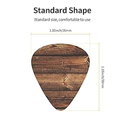 Lot de 12 médiators en bois marron pour guitare, accessoires de guitare, guitare acoustique, guitare électrique, guitare basse - Les Beatles, Paul McCartney, John Lennon, RIngo Starr, George Harrison Lot de 12 médiators en bois marron pour guitare, accessoires de guitare, guitare acoustique, guitare électrique, guitare basse – Image 4
