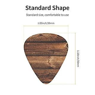 Lot de 12 médiators en bois marron pour guitare, accessoires de guitare, guitare acoustique, guitare électrique, guitare basse - Les Beatles, Paul McCartney, John Lennon, RIngo Starr, George Harrison Lot de 12 médiators en bois marron pour guitare, accessoires de guitare, guitare acoustique, guitare électrique, guitare basse – Image 4