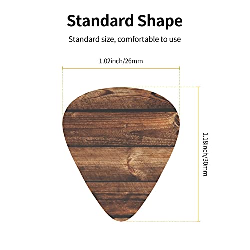 Lot de 12 médiators en bois marron pour guitare, accessoires de guitare, guitare acoustique, guitare électrique, guitare basse - Les Beatles, Paul McCartney, John Lennon, RIngo Starr, George Harrison Lot de 12 médiators en bois marron pour guitare, accessoires de guitare, guitare acoustique, guitare électrique, guitare basse – Image 5