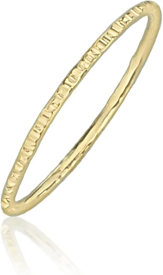 Soul Creek JewelryDelicate Stacking Rings, Handmade in 14K Gold Fill, Sold per 1mm Ring (7)