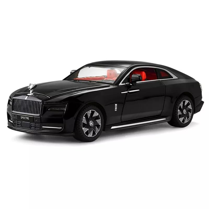 Image of New Model Rolls Royce Spectre Toy Car 1:24 Diecast Scale Model Metal Pull Back Toy car for Kids with Openable Doors & Light, Music Toy Vehicle for Kids - Colors as Per Stock(Design-69)