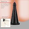 BDSMLOVE Analdildo XXL,riesen Dildo Φ 9 CM groß Analplug Buttplug Analspielzeuge Fisting Sexspielzeug Analdehner erotisches Sex Spielzeug ab 18 für Paare Frauen Männer extrem (Schwarz) #3