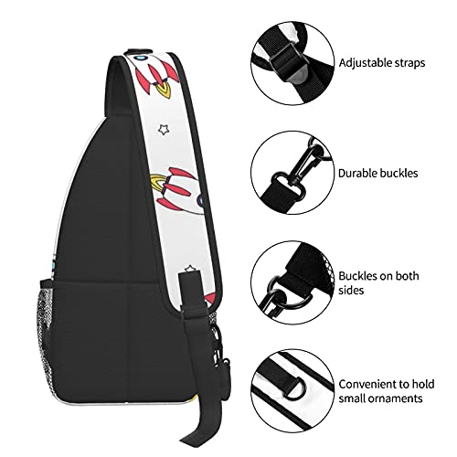 BYTKMFD Raketten Cross Borst Tas Diagonaal, Sling Rugzak, Weekend Outdoor Wandelen Reizen Schoudertas Voor Fietsen Man… - Image 6