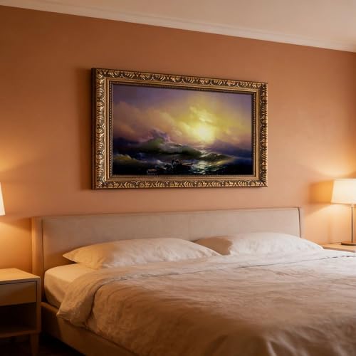 La neuvième vague d'Ivan Aivazovsky : tableau impression sur toile salon - 7