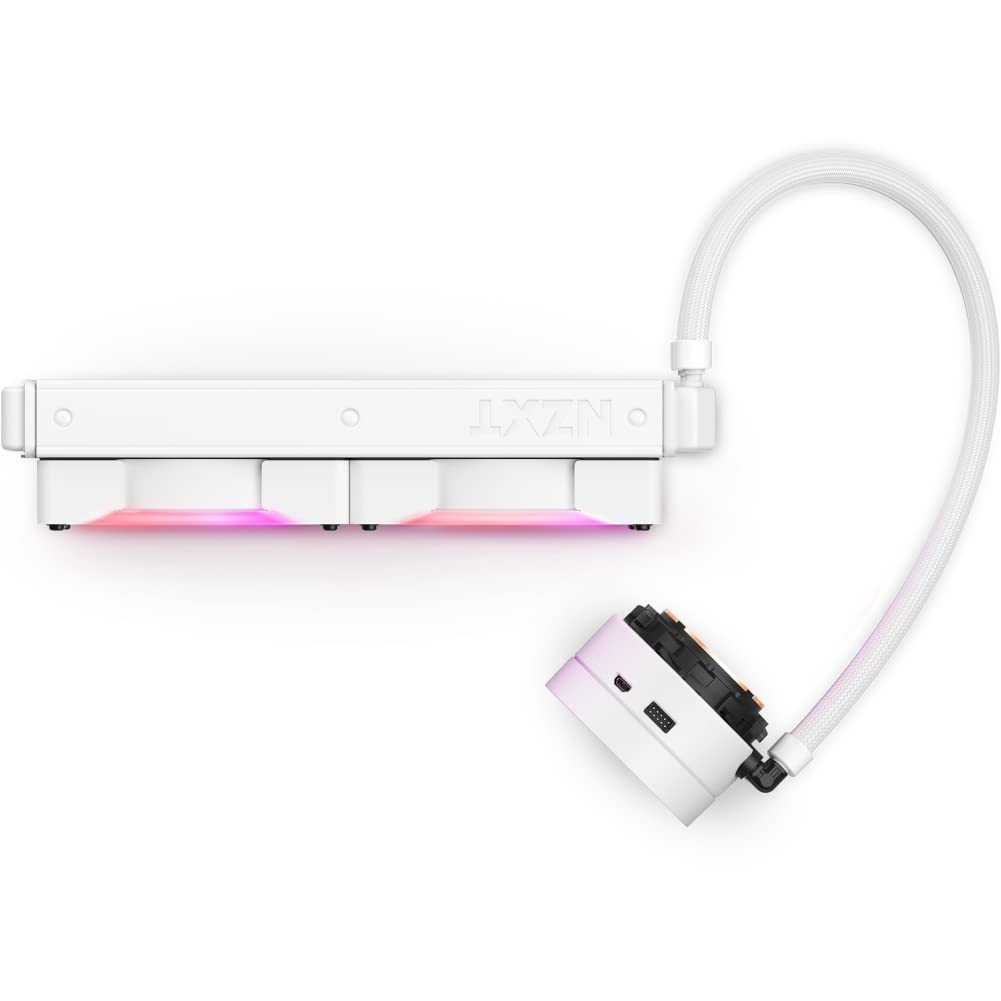 NZXT Kraken X53 RGB 白, 140mm×3 120mmx1 NZXT Kraken X53 RGB 240mm - RL-KRX53-RW - AIO RGB CPU Liquid