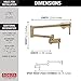 Delta Brushed Gold Modern Pot Filler Kitchen Faucet, Wall Mount Kitchen Faucet, Champagne Bronze 1165LF-CZ