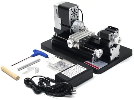 ZHRUI All-metal Miniature Lathe 36W 20000rpm Didactical Mini metal Lathe Machine for Hobbyist Woodworking Craft