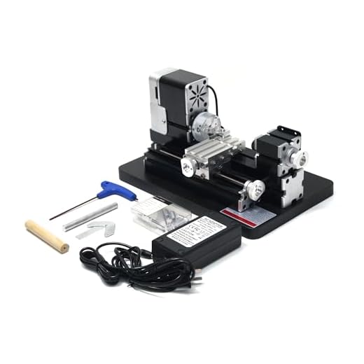 ZHRUI All-metal Miniature Lathe 36W 20000rpm Didactical Mini metal Lathe Machine for Hobbyist Woodworking Craft