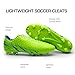 DREAM PAIRS Men's Firm Ground Soccer Cleats Shoes,Size 13,Neon/Green/Royal,MEGA-1