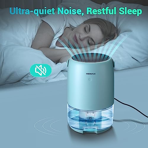 Image of 1100 ml Electric Dehumidifier, Extremely Quiet, 7 Coloured LED Lights, Shut-Off Protection, Portable Dehumidifier Small for Bathroom, Bedroom, Basement, Home