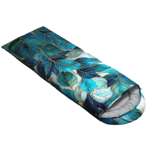 Image of QOOMO Ball Flower Camping Sleeping Bags,3 Season Warm & Cool Weather,Lightweight,Waterproof Sleeping Bags for Adults & Kids,Traveling,and Outdoors,Camping Gear Equipment