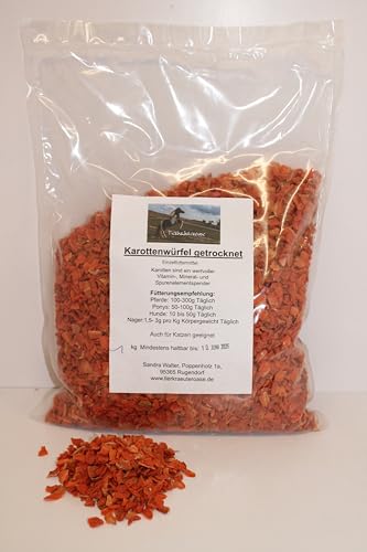 Karottenwürfel fürs Pferd, Pony, Nager, Hund 1kg