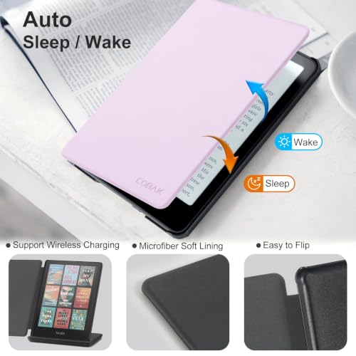 Image of CoBak Magnetic Case for 7 inch Kindle Paperwhite 12th Gen 2024 and Kindle Colorsoft - Compatible with iPhone MagSafe, for Samsung /Belkin /Anker Wireless Charging Pads, Lightweight, Auto Sleep Wake