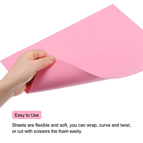 Image of uxcell EVA Foam Sheets Pink 12 Inch x 9 Inch 2mm Thickness for Crafts DIY Pack of 30