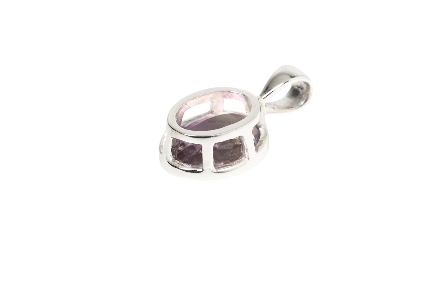 Facettierter Ametrin Silber Anhänger. 24mm Länge