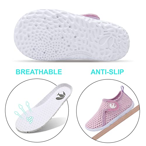 Image of FEETCITY Kids Water Shoes Swim Shoes Aqua Socks Non-Slip Quick Dry Barefoot Sports Shoes Outdoor for Boys Girls Toddler 9