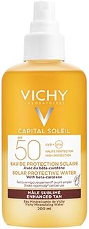 Vichy Capital Soleil Tan Illuminating Solar Protective Water SPF50 For All Skin Types, 200ml