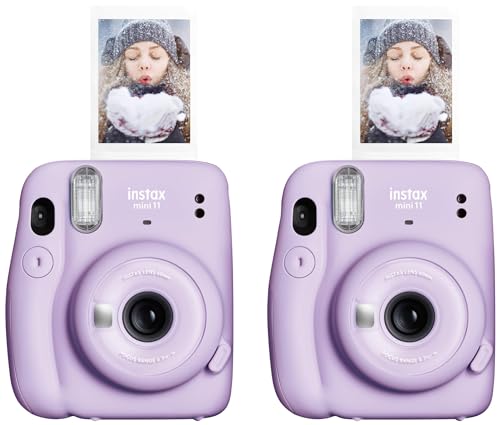 Image of Fujifilm Instax Mini 11 Instant Camera (Lilac Purple) (Pack of 2)