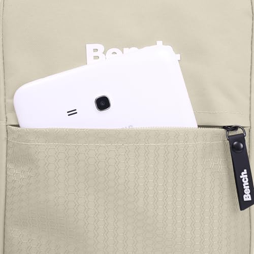 BENCH Bold Damen und Herren Sling Bag Umhängetasche Tasche Handtasche Schultertasche Crossbody, sand, 29 x 20 x 12 cm