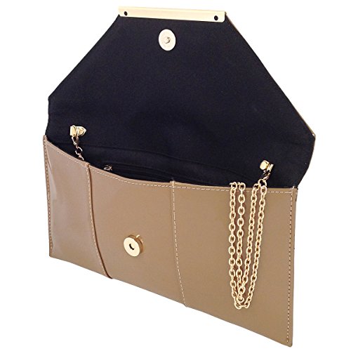 Image of JNB Faux Patent Leather Envelope Candy Clutch