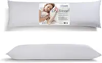 Travesseiro de Corpo Minhocão para Gestante - 45x130cm - Antitranspirante e Antialérgico - Branco