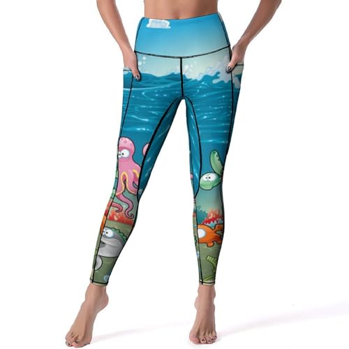 Pantalon de sport leggings pour fitness gym et yoga sous l'eau S
