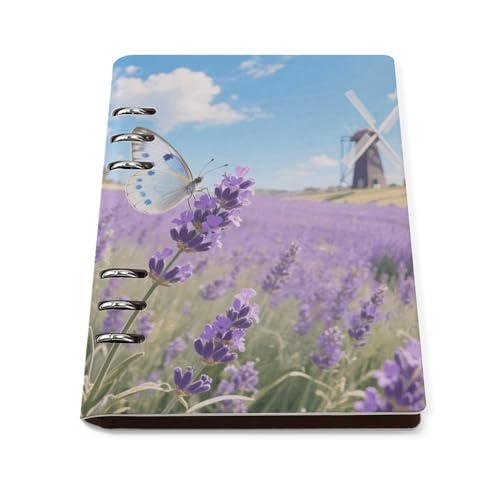 Carnet de notes A5 en cuir PU premium et design papillons raffiné pour journal intime